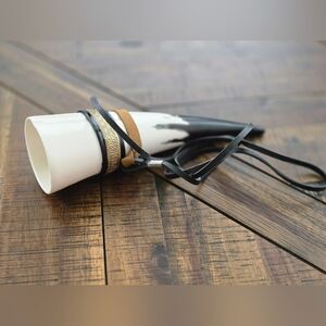 Loot Crate Black and White Drinking Horn